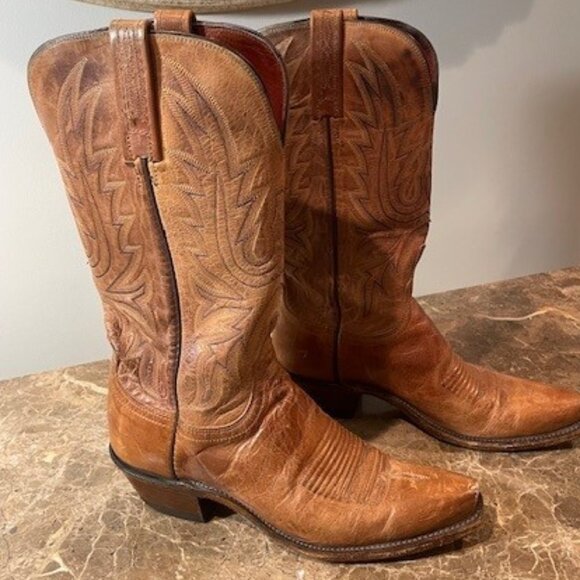 Lucchese Shoes - Lucchese Vintage 1883 Cowboy Boots Hand Stitched – Sz 7